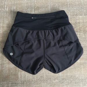 Lululemon speed up high-rise lined short 4” black size 0